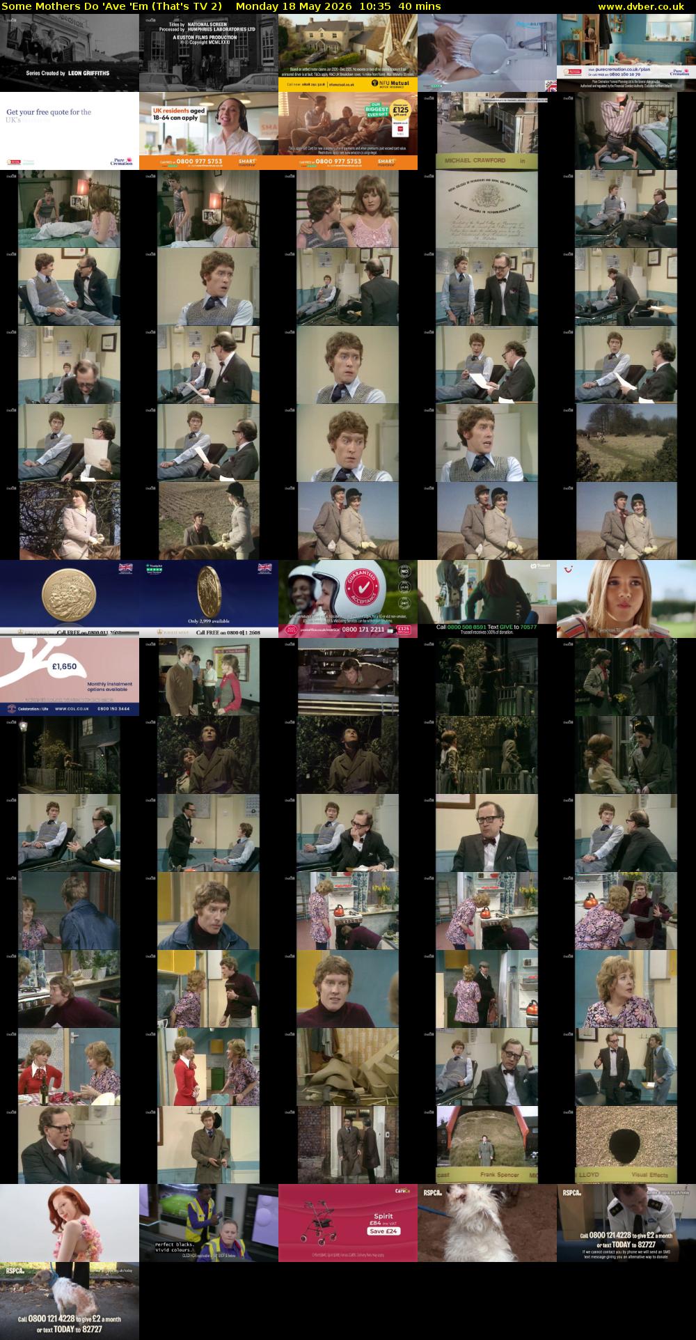 Some Mothers Do 'Ave 'Em (That's TV 2) Monday 18 May 2026 10:35 - 11:15