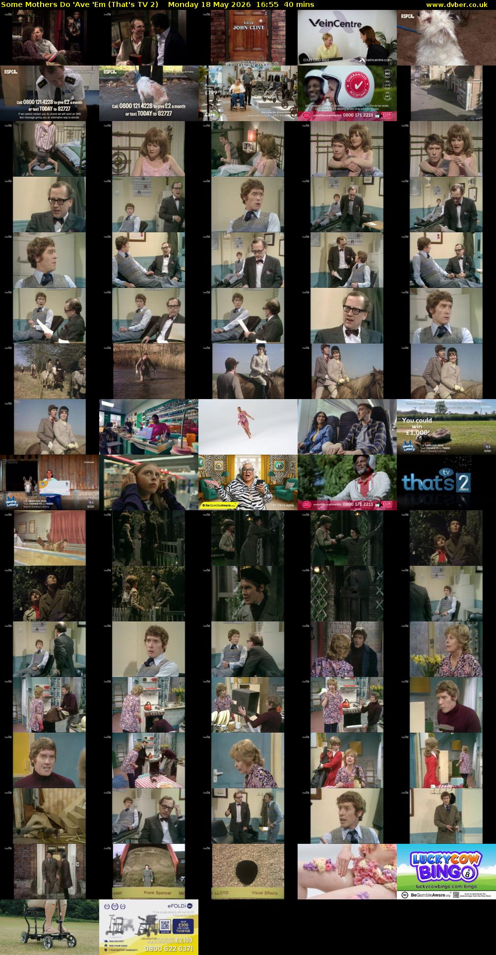 Some Mothers Do 'Ave 'Em (That's TV 2) Monday 18 May 2026 16:55 - 17:35