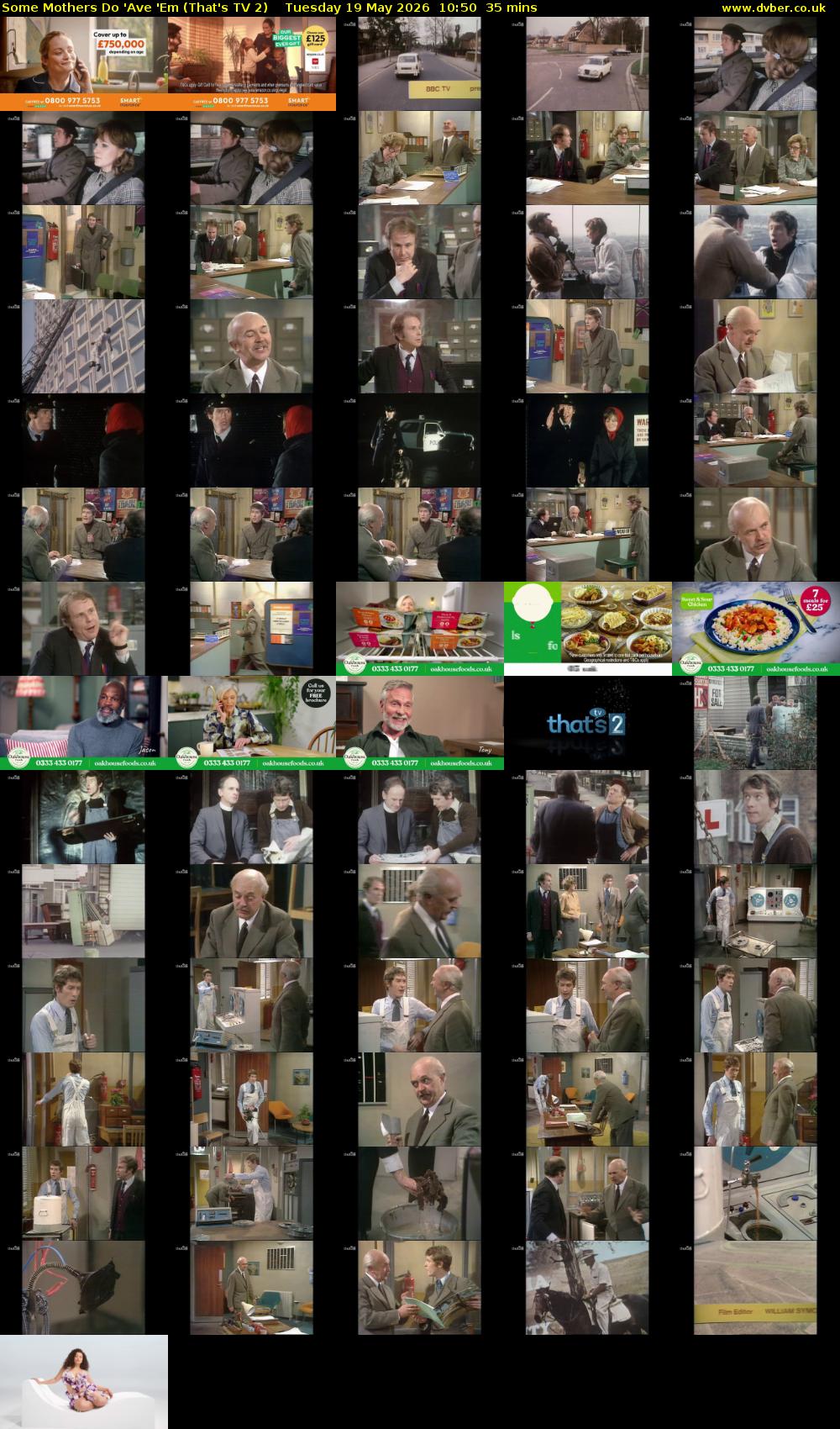 Some Mothers Do 'Ave 'Em (That's TV 2) Tuesday 19 May 2026 10:50 - 11:25