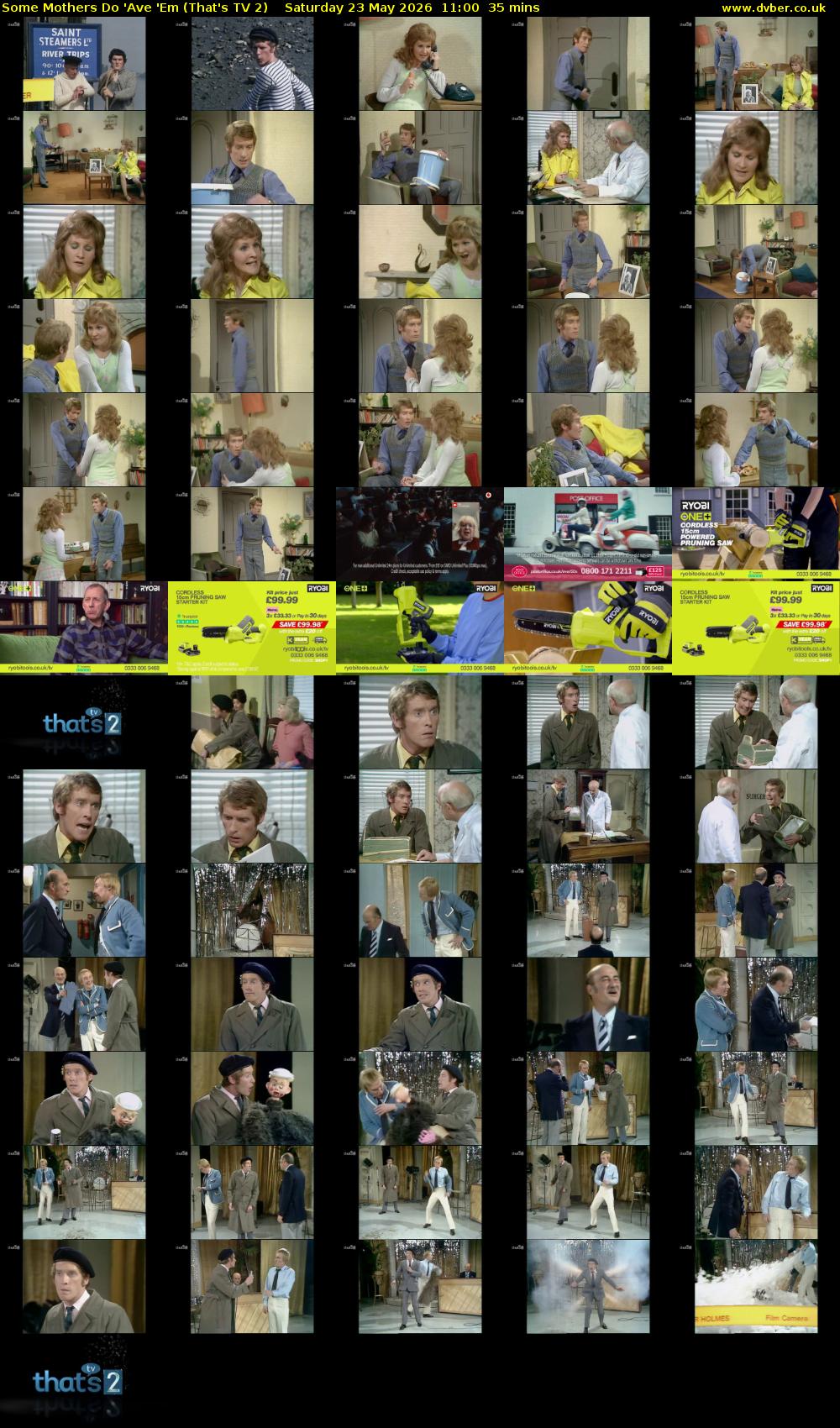 Some Mothers Do 'Ave 'Em (That's TV 2) Saturday 23 May 2026 11:00 - 11:35