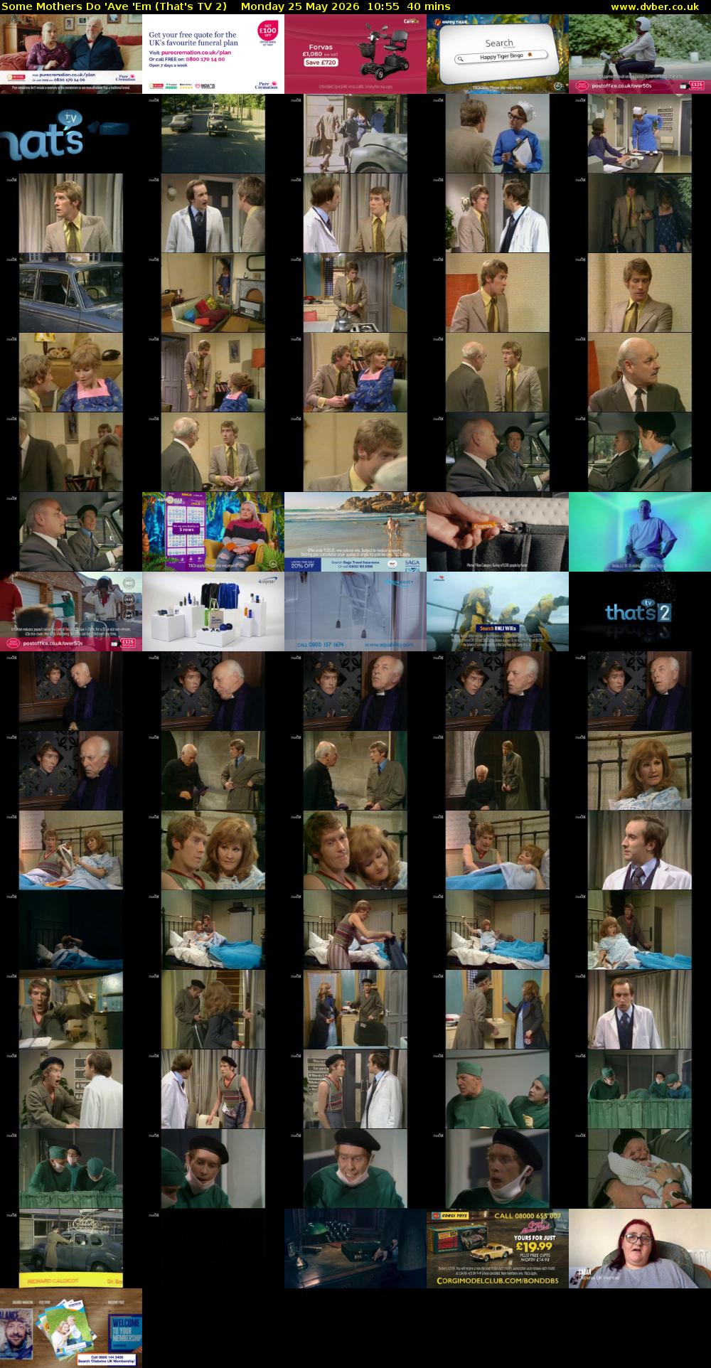 Some Mothers Do 'Ave 'Em (That's TV 2) Monday 25 May 2026 10:55 - 11:35