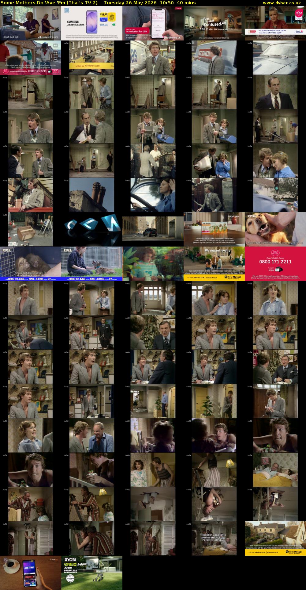 Some Mothers Do 'Ave 'Em (That's TV 2) Tuesday 26 May 2026 10:50 - 11:30