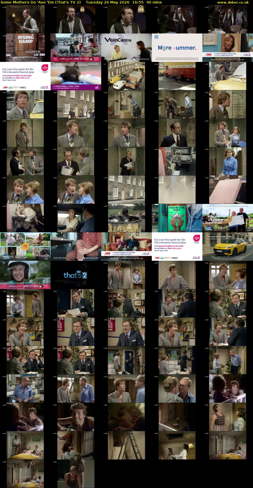 Some Mothers Do 'Ave 'Em (That's TV 2) Tuesday 26 May 2026 16:55 - 17:35