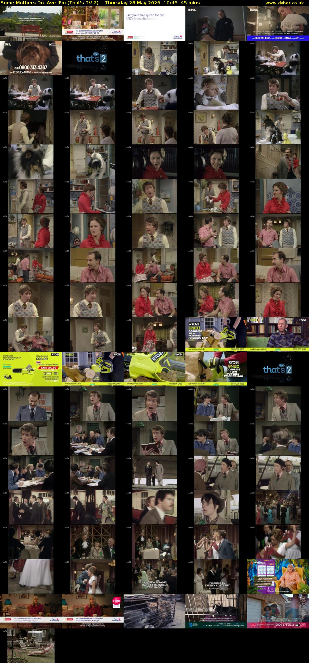 Some Mothers Do 'Ave 'Em (That's TV 2) Thursday 28 May 2026 10:45 - 11:30