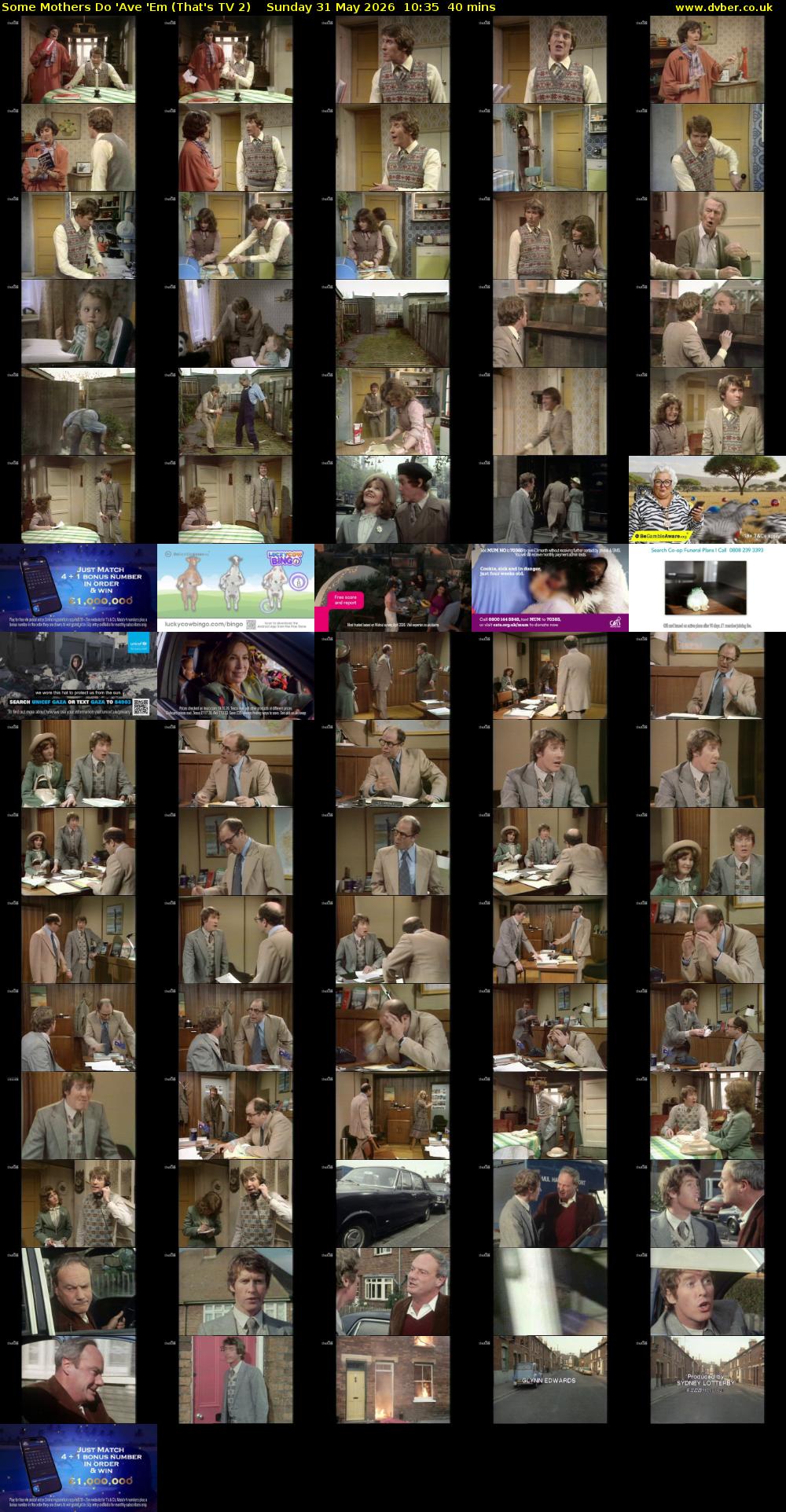 Some Mothers Do 'Ave 'Em (That's TV 2) Sunday 31 May 2026 10:35 - 11:15