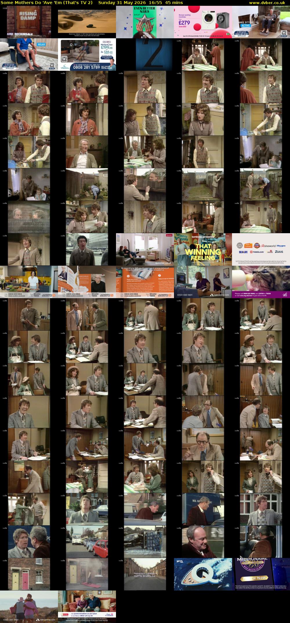 Some Mothers Do 'Ave 'Em (That's TV 2) Sunday 31 May 2026 16:55 - 17:40