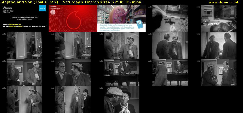 Steptoe and Son (That's TV 2) Saturday 23 March 2024 22:30 - 23:05