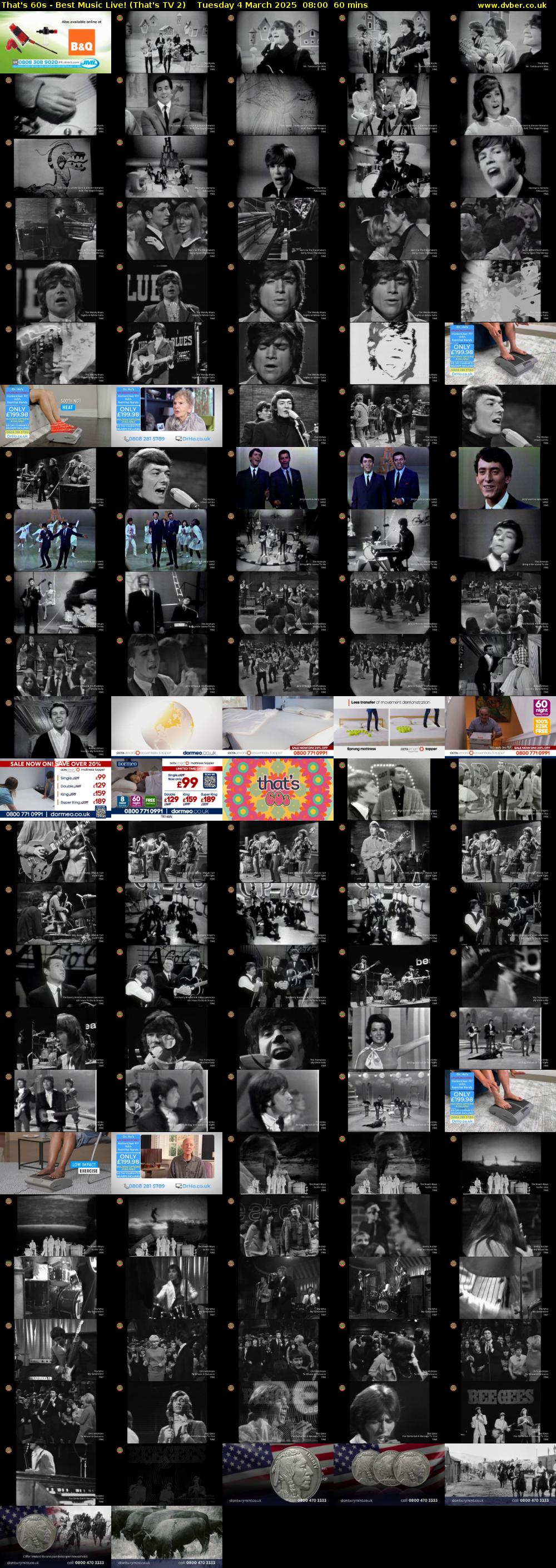 That's 60s - Best Music Live! (That's TV 2) Tuesday 4 March 2025 08:00 - 09:00