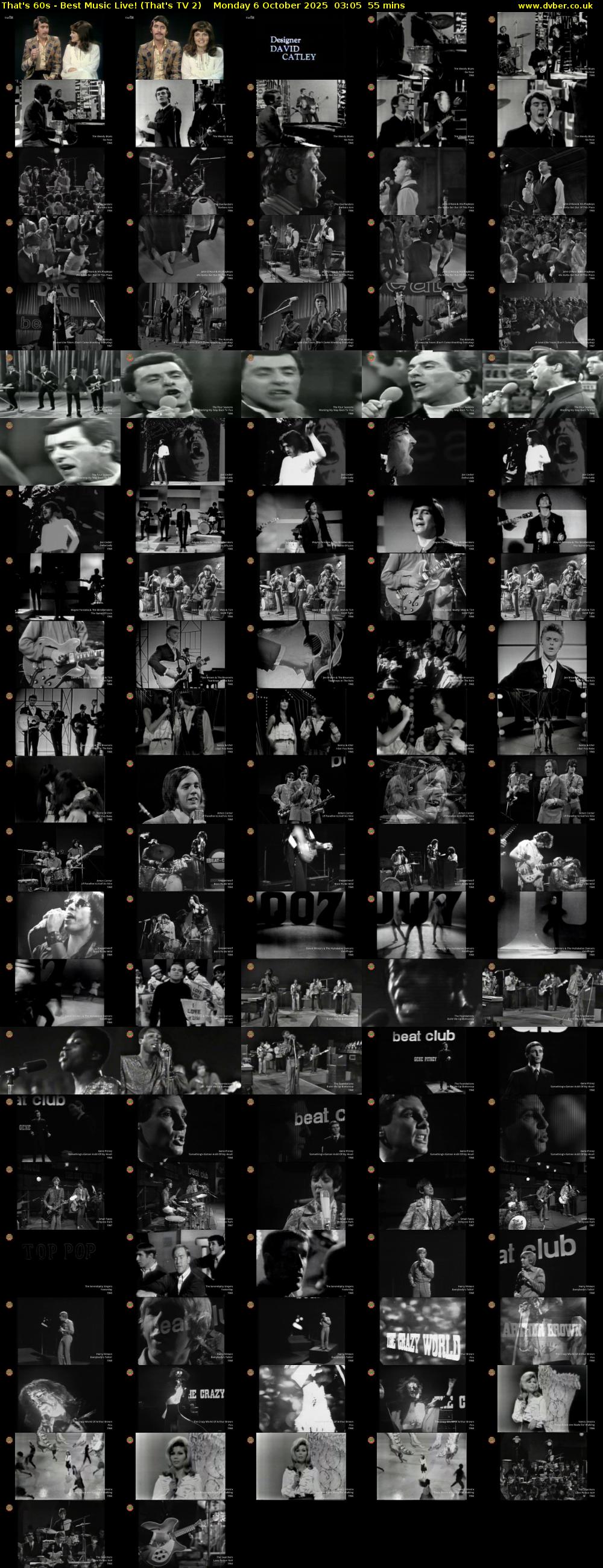 That's 60s - Best Music Live! (That's TV 2) Monday 6 October 2025 03:05 - 04:00