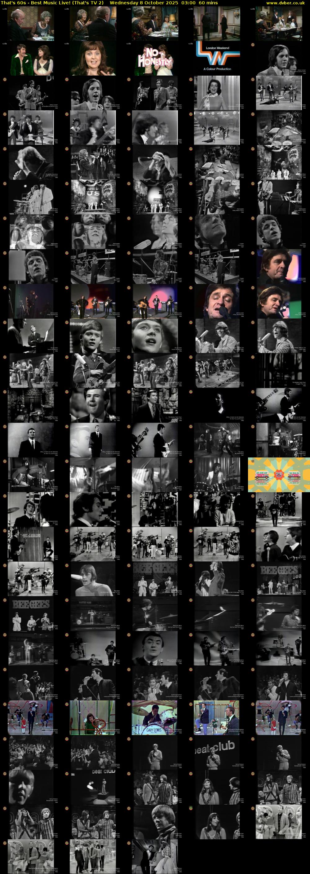 That's 60s - Best Music Live! (That's TV 2) Wednesday 8 October 2025 03:00 - 04:00