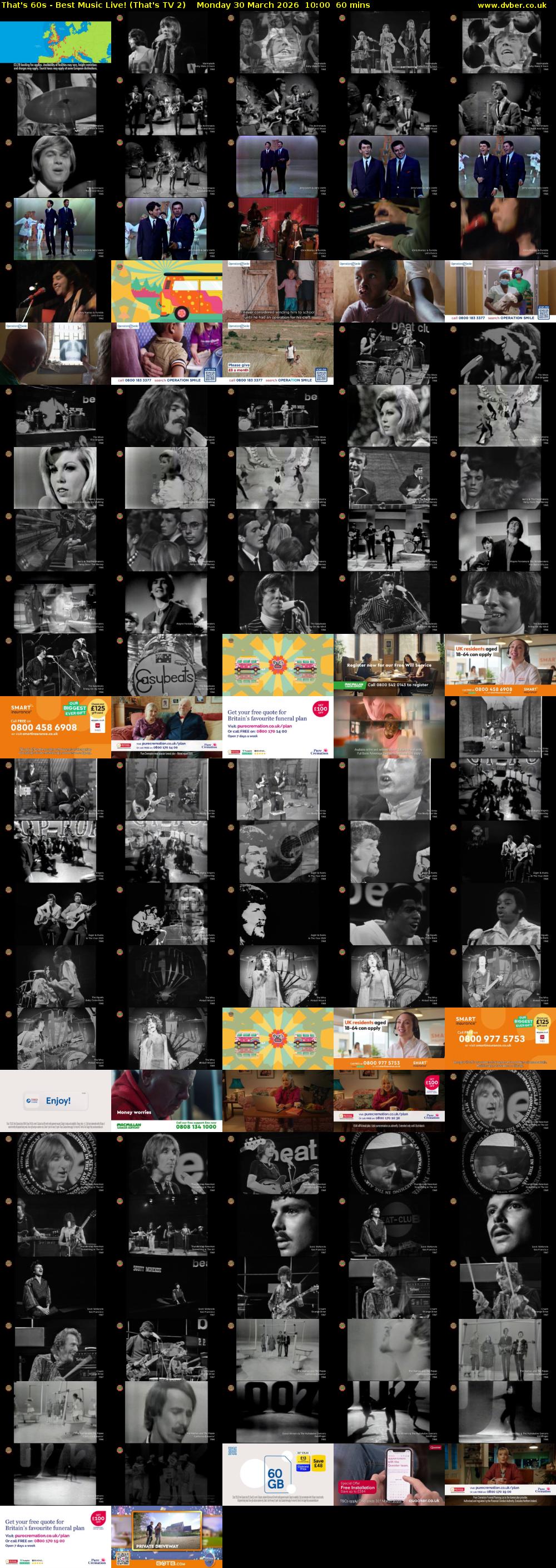 That's 60s - Best Music Live! (That's TV 2) Monday 30 March 2026 10:00 - 11:00