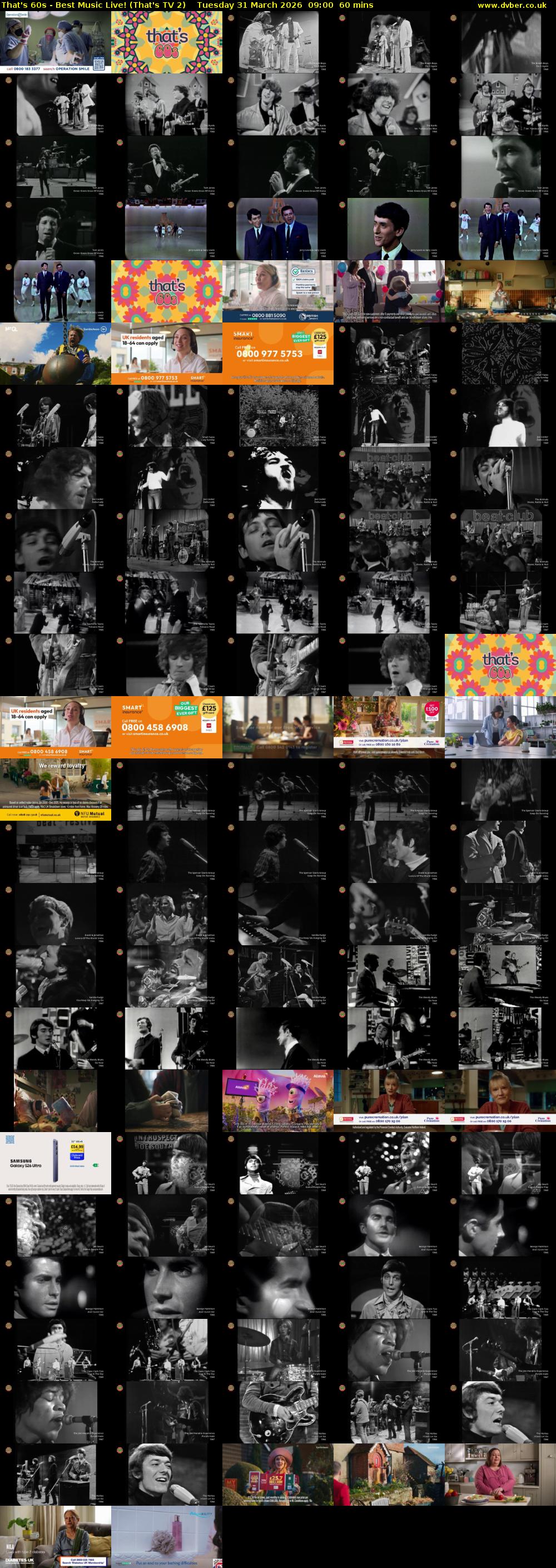 That's 60s - Best Music Live! (That's TV 2) Tuesday 31 March 2026 09:00 - 10:00