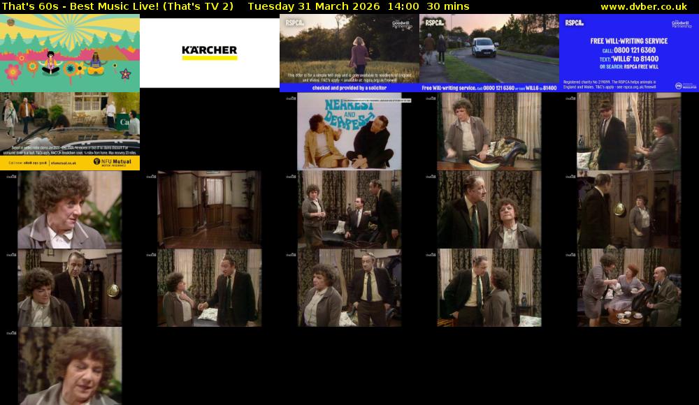 That's 60s - Best Music Live! (That's TV 2) Tuesday 31 March 2026 14:00 - 14:30