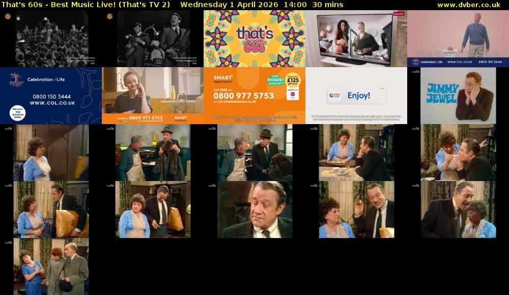 That's 60s - Best Music Live! (That's TV 2) Wednesday 1 April 2026 14:00 - 14:30