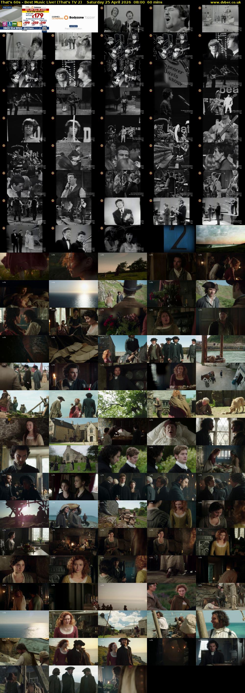 That's 60s - Best Music Live! (That's TV 2) Saturday 25 April 2026 08:00 - 09:00