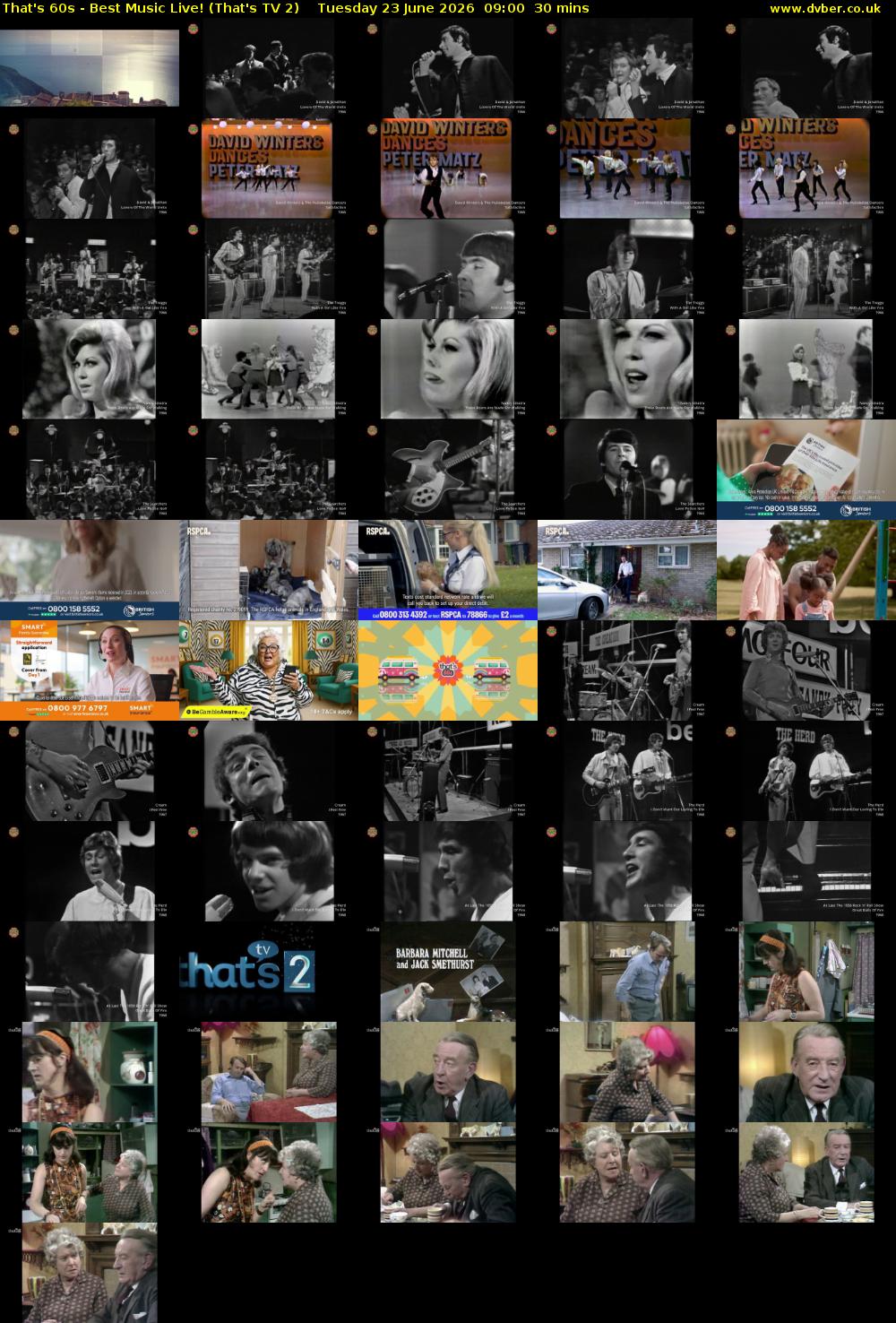 That's 60s - Best Music Live! (That's TV 2) Tuesday 23 June 2026 09:00 - 09:30