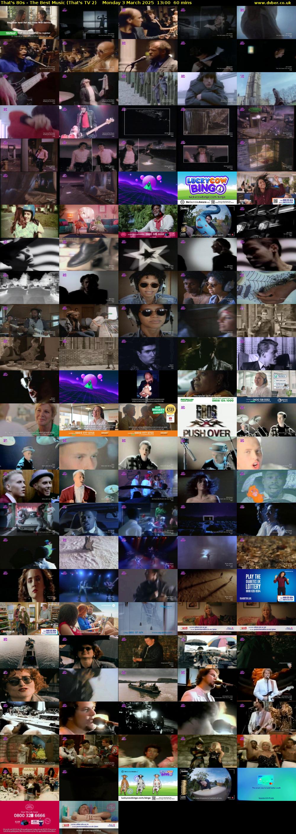 That's 80s - The Best Music (That's TV 2) Monday 3 March 2025 13:00 - 14:00