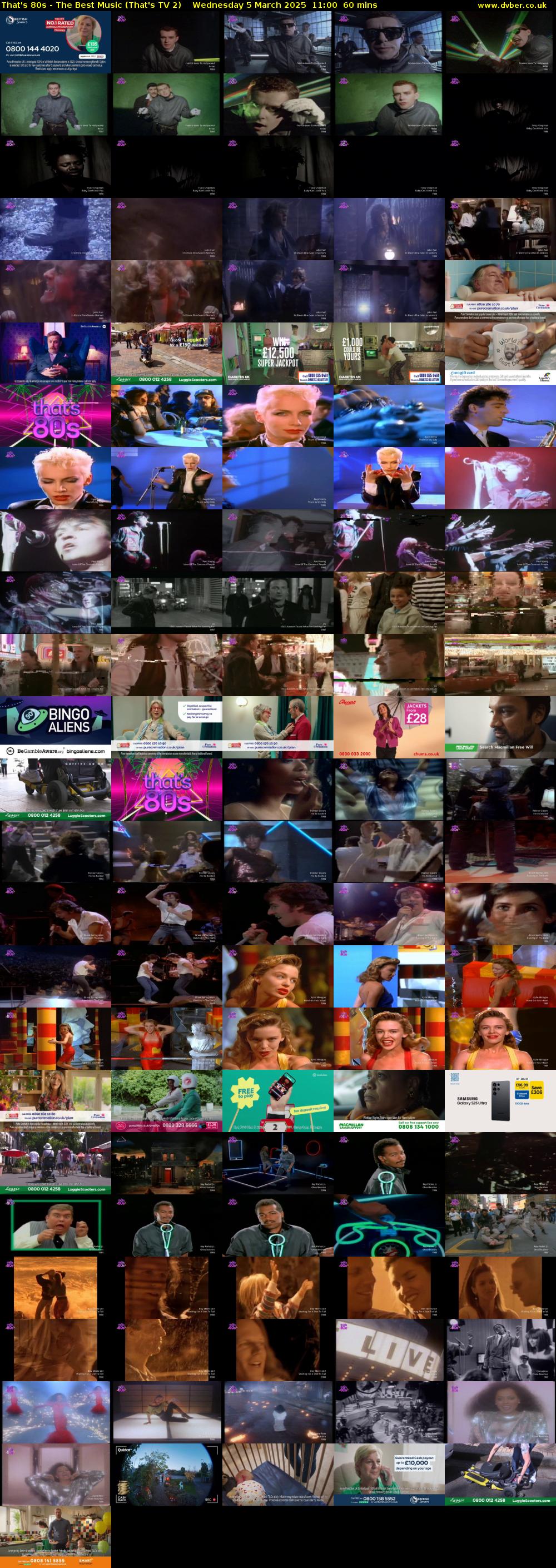 That's 80s - The Best Music (That's TV 2) Wednesday 5 March 2025 11:00 - 12:00