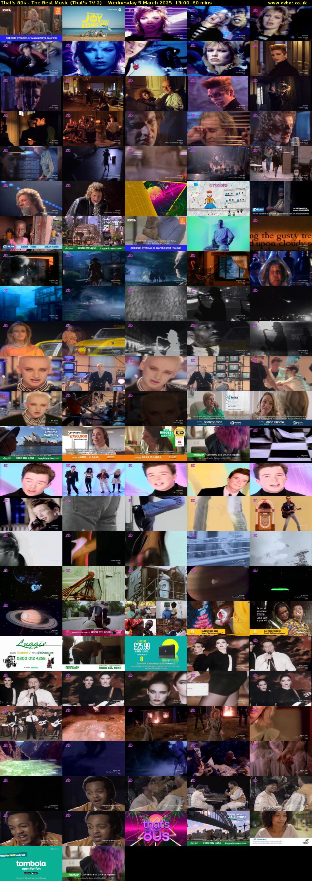 That's 80s - The Best Music (That's TV 2) Wednesday 5 March 2025 13:00 - 14:00
