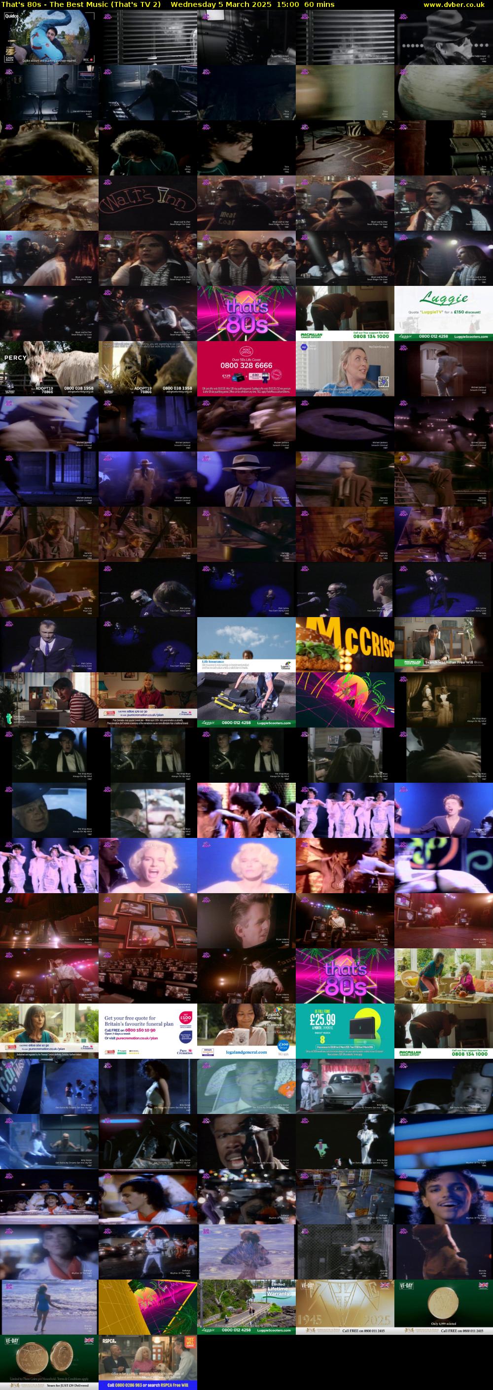 That's 80s - The Best Music (That's TV 2) Wednesday 5 March 2025 15:00 - 16:00
