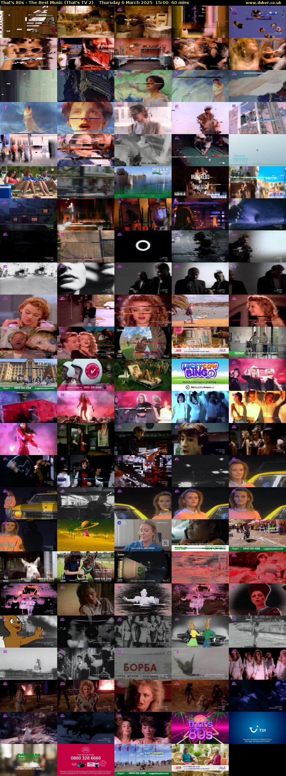 That's 80s - The Best Music (That's TV 2) Thursday 6 March 2025 15:00 - 16:00