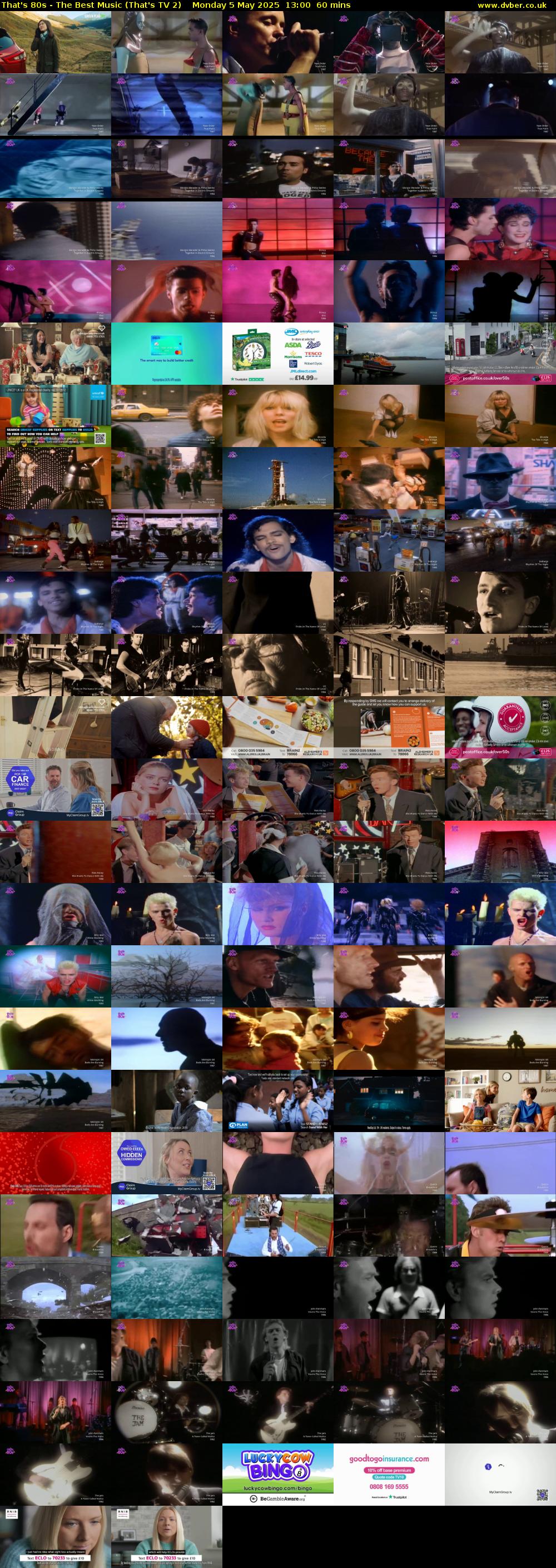 That's 80s - The Best Music (That's TV 2) Monday 5 May 2025 13:00 - 14:00
