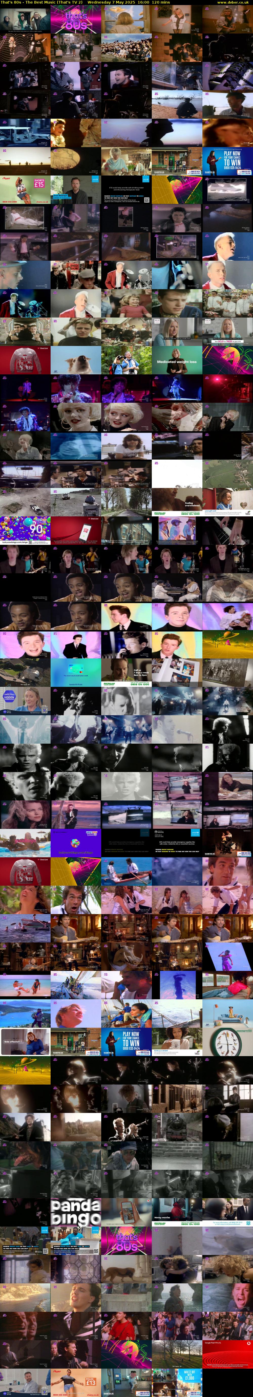 That's 80s - The Best Music (That's TV 2) Wednesday 7 May 2025 16:00 - 18:00