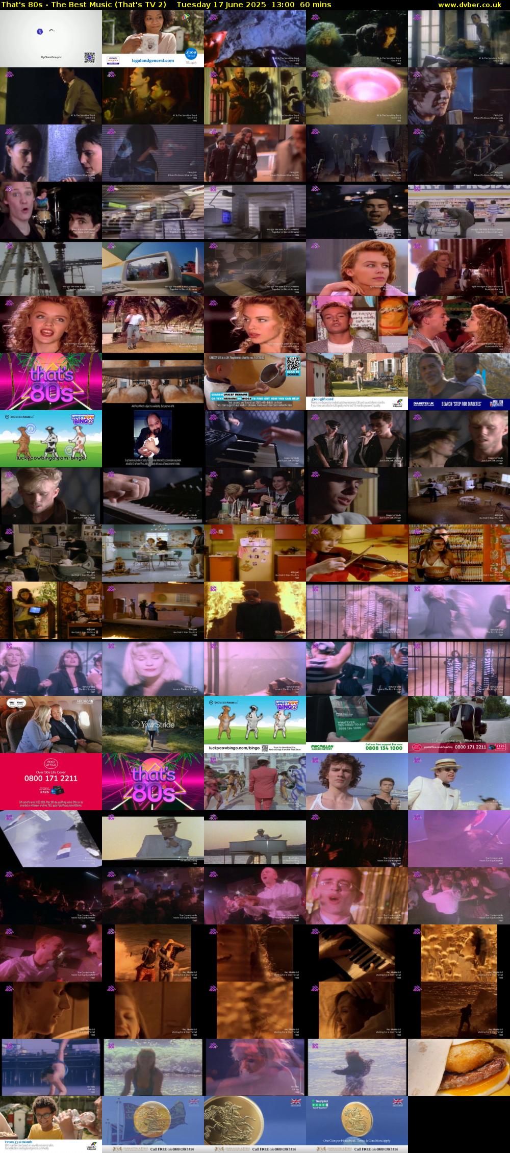 That's 80s - The Best Music (That's TV 2) Tuesday 17 June 2025 13:00 - 14:00