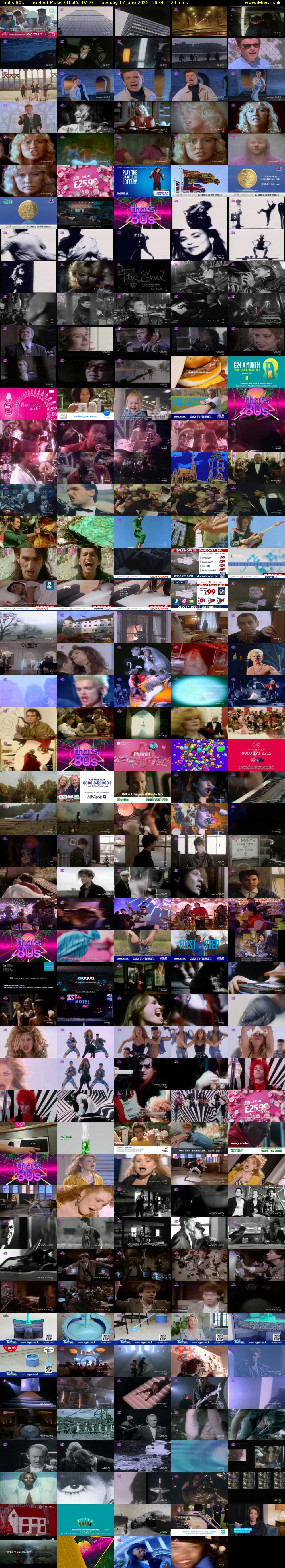 That's 80s - The Best Music (That's TV 2) Tuesday 17 June 2025 16:00 - 18:00