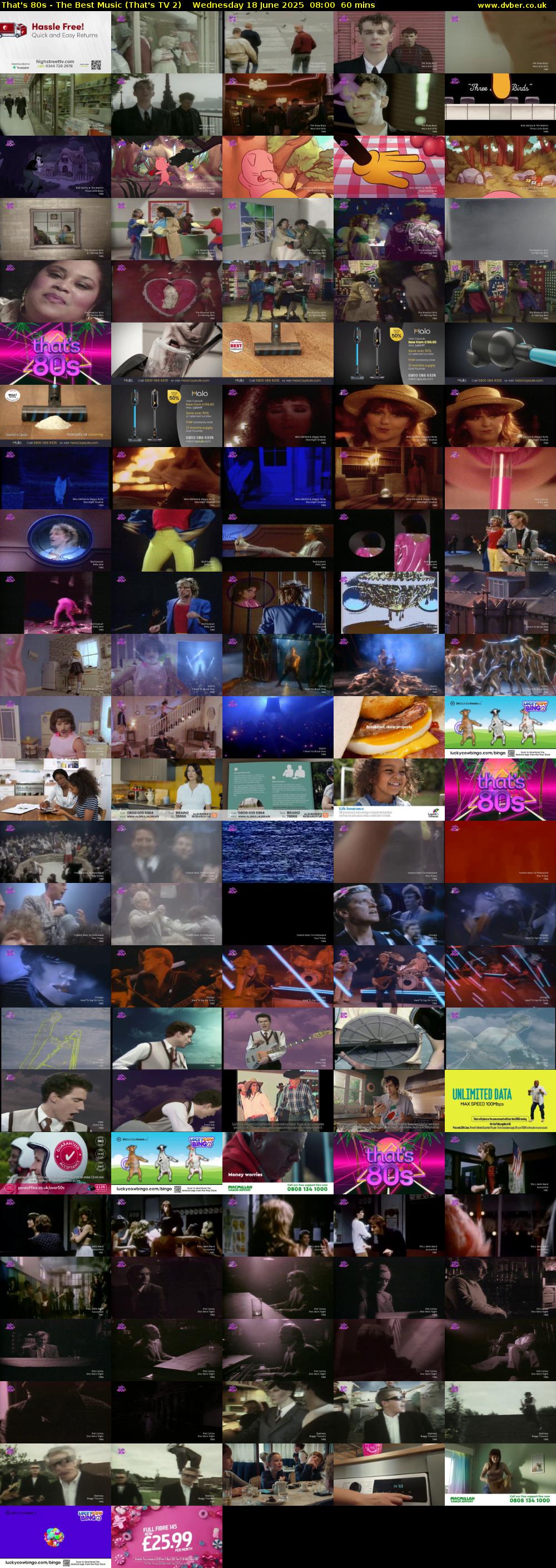 That's 80s - The Best Music (That's TV 2) Wednesday 18 June 2025 08:00 - 09:00