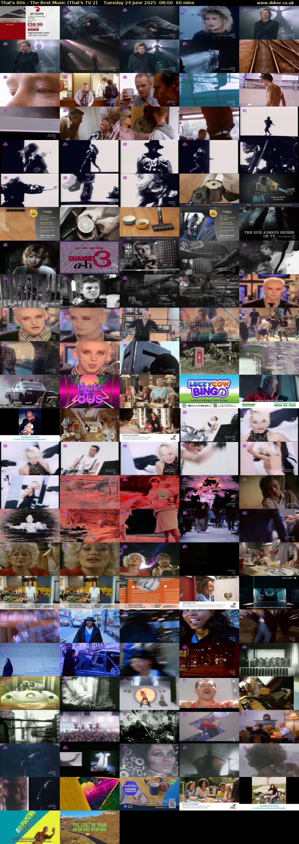 That's 80s - The Best Music (That's TV 2) Tuesday 24 June 2025 08:00 - 09:00