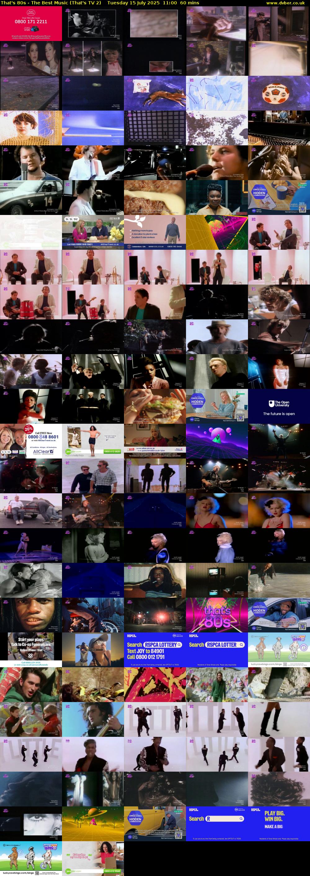 That's 80s - The Best Music (That's TV 2) Tuesday 15 July 2025 11:00 - 12:00