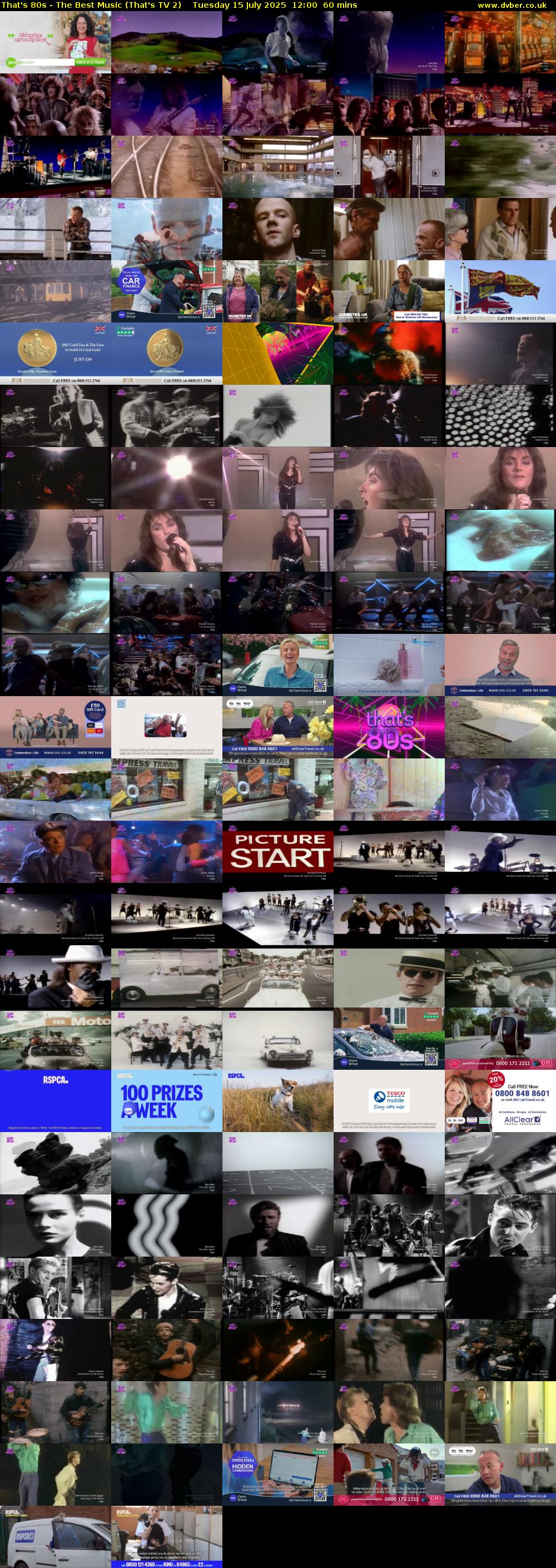 That's 80s - The Best Music (That's TV 2) Tuesday 15 July 2025 12:00 - 13:00