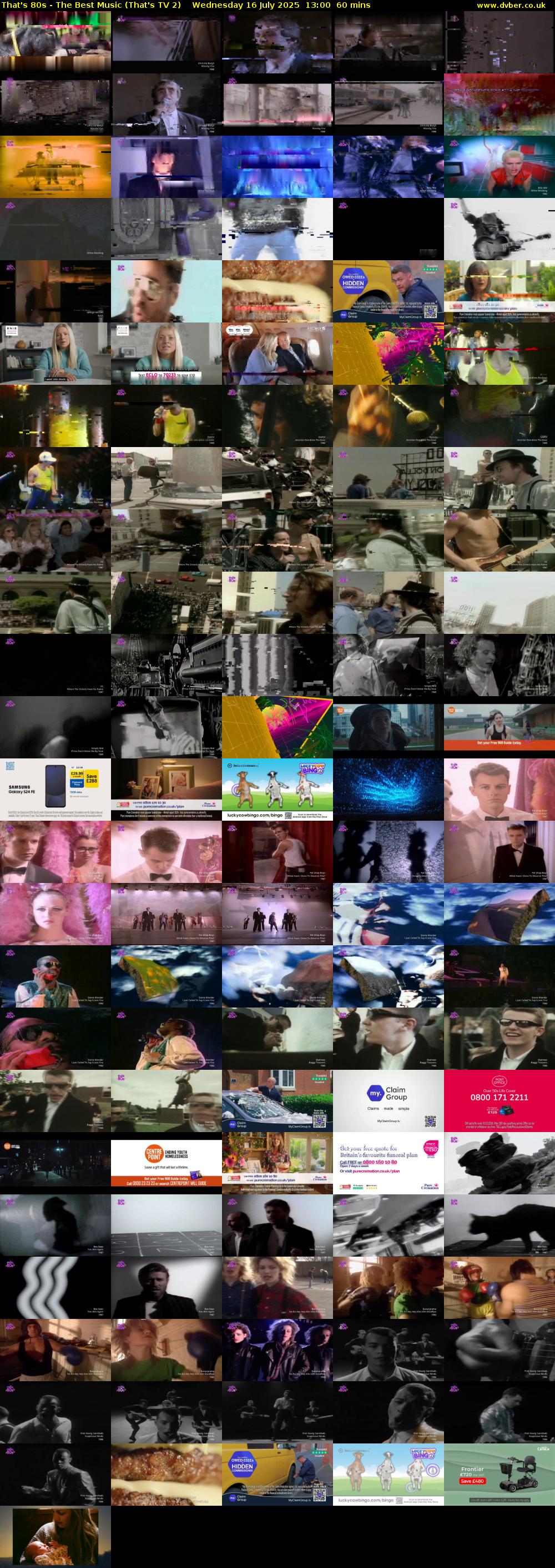 That's 80s - The Best Music (That's TV 2) Wednesday 16 July 2025 13:00 - 14:00