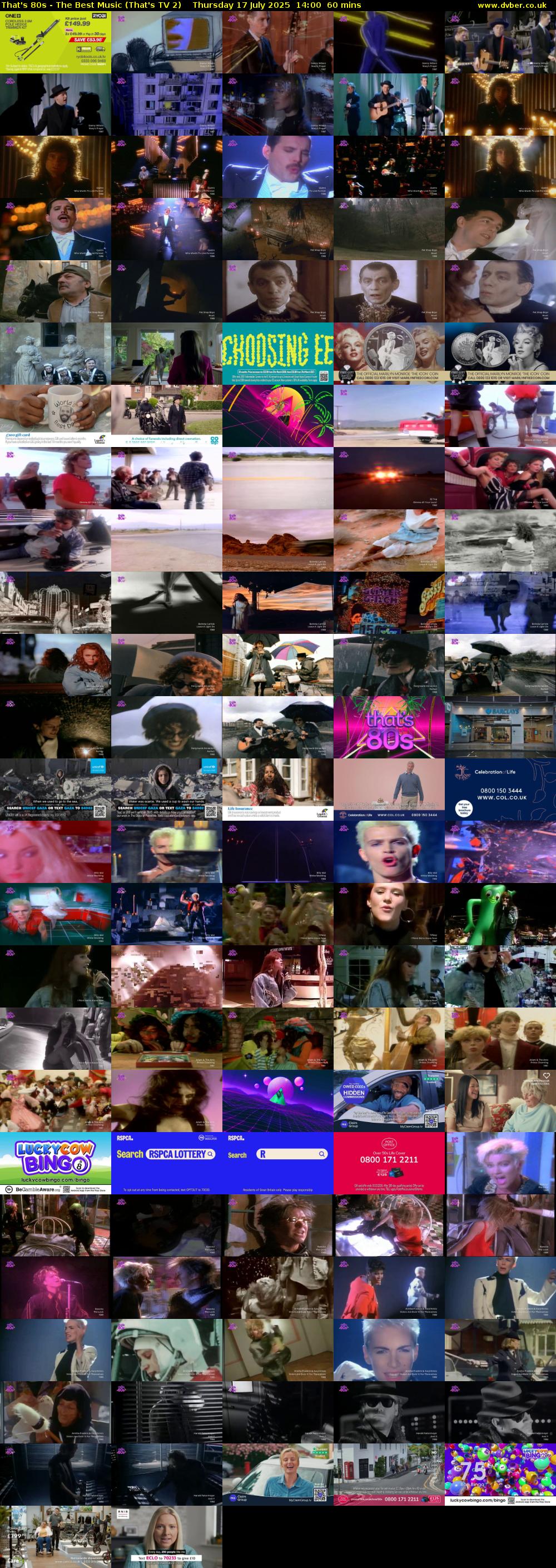 That's 80s - The Best Music (That's TV 2) Thursday 17 July 2025 14:00 - 15:00