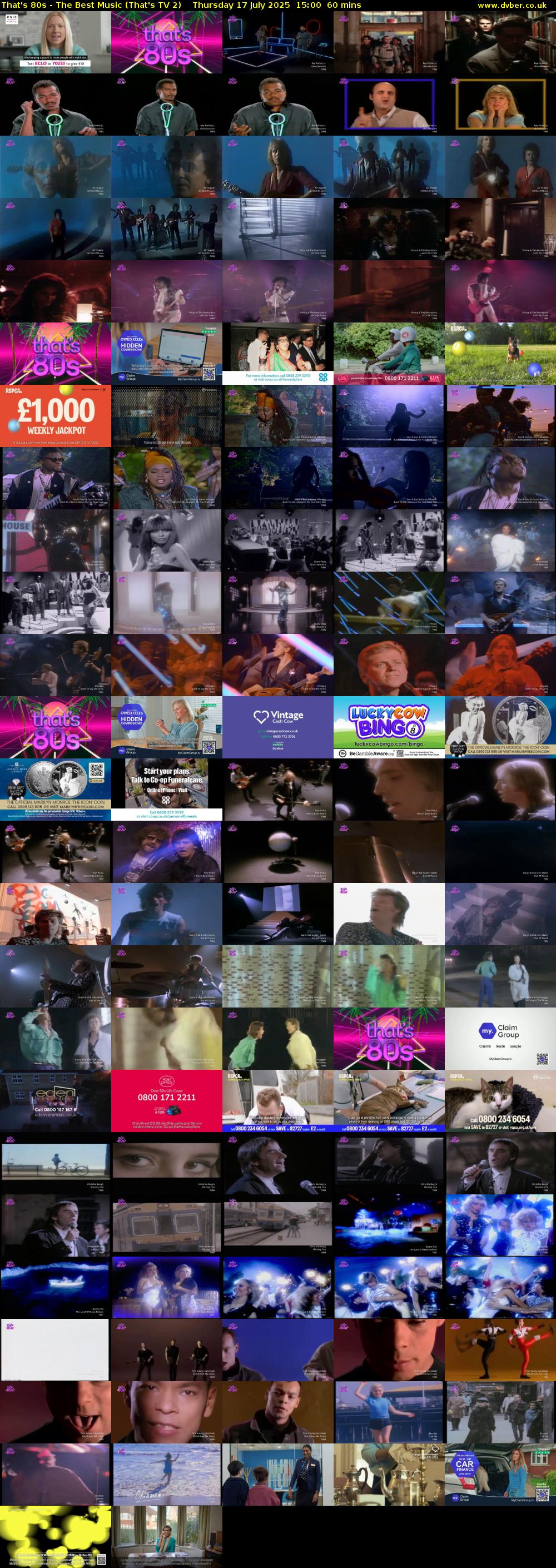 That's 80s - The Best Music (That's TV 2) Thursday 17 July 2025 15:00 - 16:00