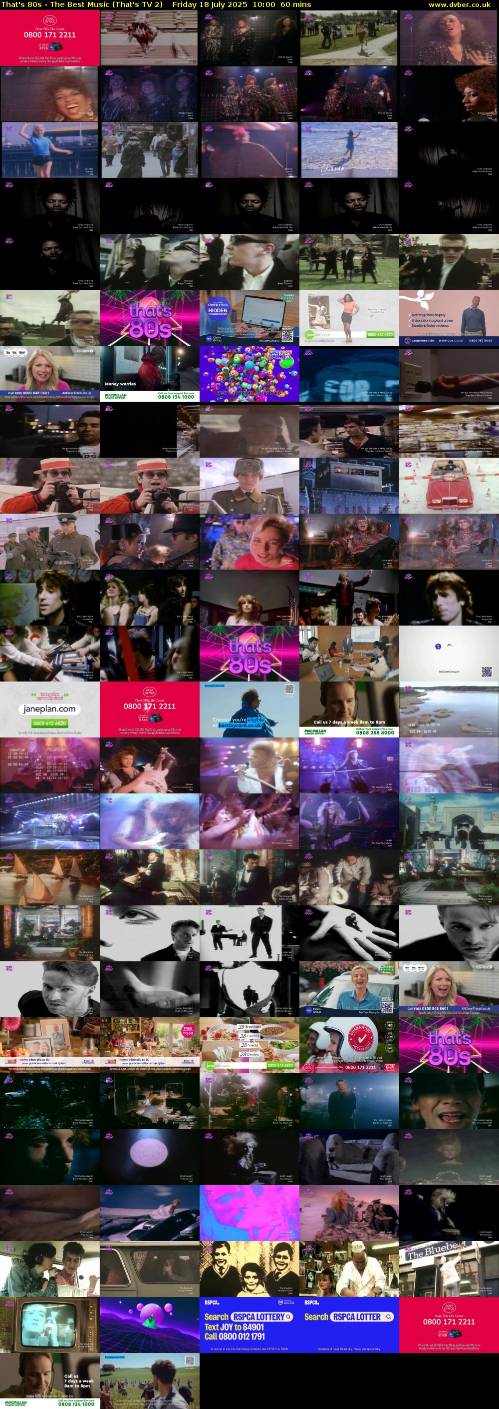 That's 80s - The Best Music (That's TV 2) Friday 18 July 2025 10:00 - 11:00