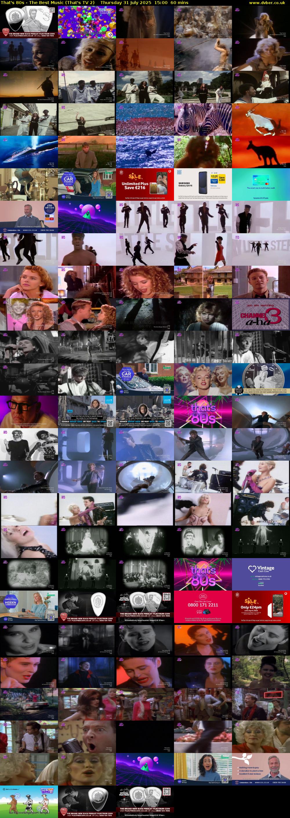 That's 80s - The Best Music (That's TV 2) Thursday 31 July 2025 15:00 - 16:00