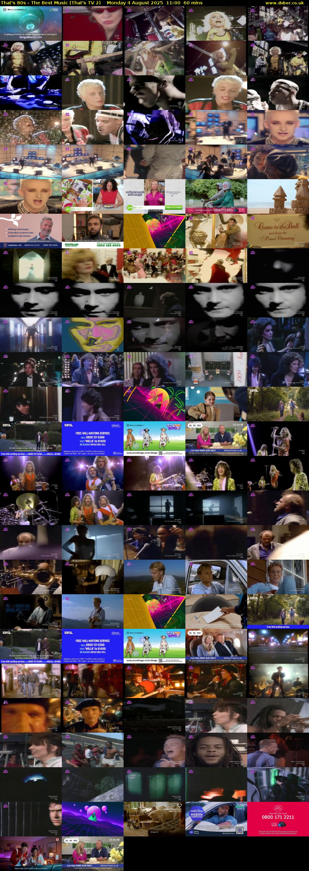That's 80s - The Best Music (That's TV 2) Monday 4 August 2025 11:00 - 12:00