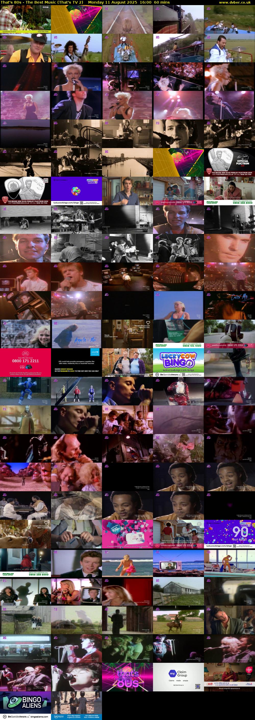 That's 80s - The Best Music (That's TV 2) Monday 11 August 2025 16:00 - 17:00