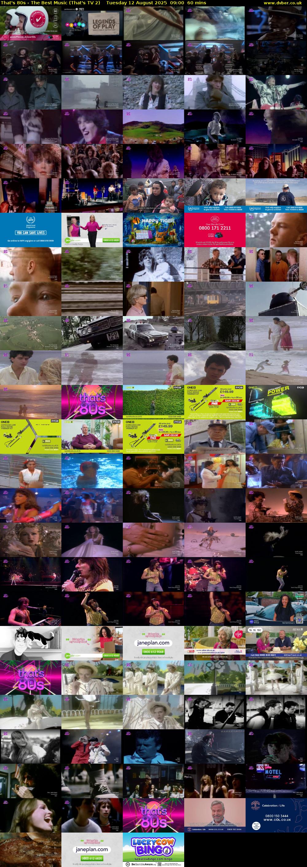 That's 80s - The Best Music (That's TV 2) Tuesday 12 August 2025 09:00 - 10:00