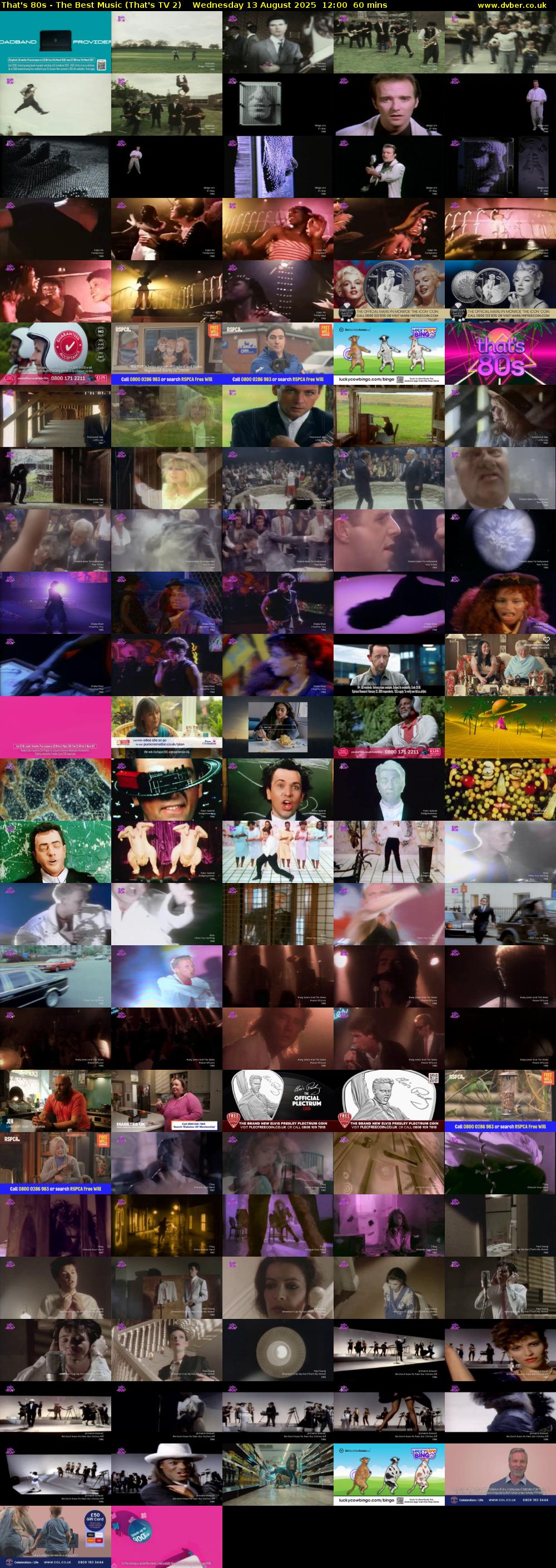 That's 80s - The Best Music (That's TV 2) Wednesday 13 August 2025 12:00 - 13:00