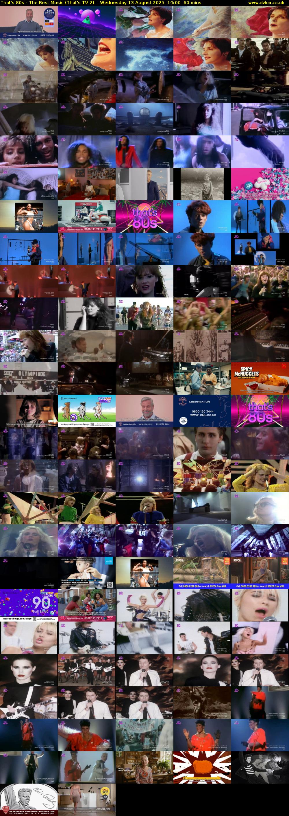 That's 80s - The Best Music (That's TV 2) Wednesday 13 August 2025 14:00 - 15:00