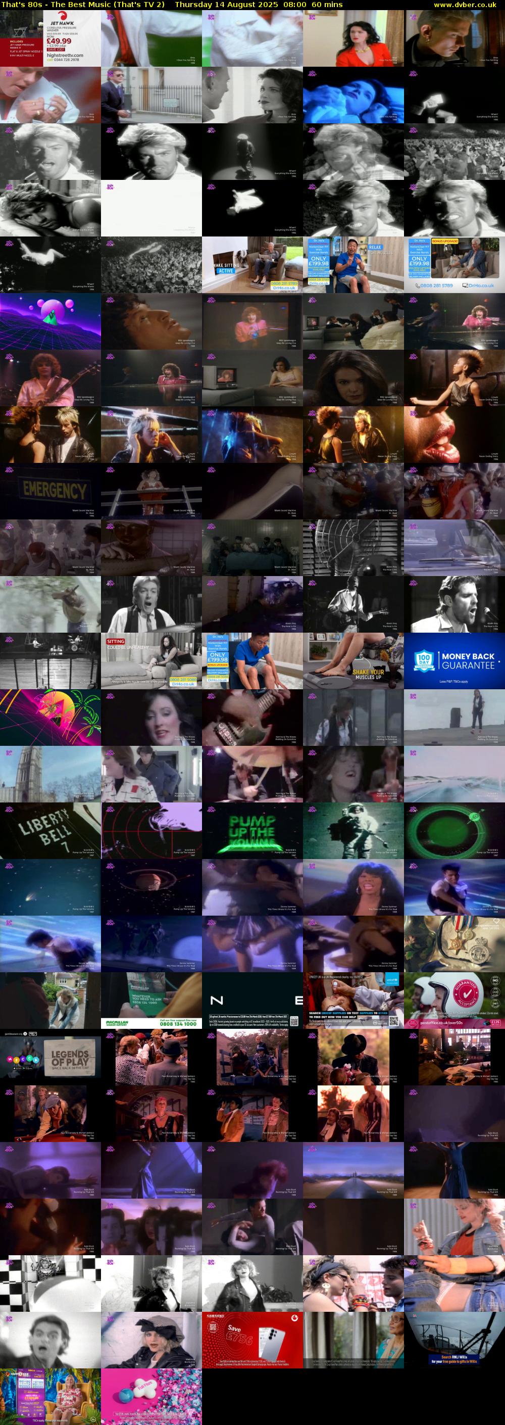 That's 80s - The Best Music (That's TV 2) Thursday 14 August 2025 08:00 - 09:00
