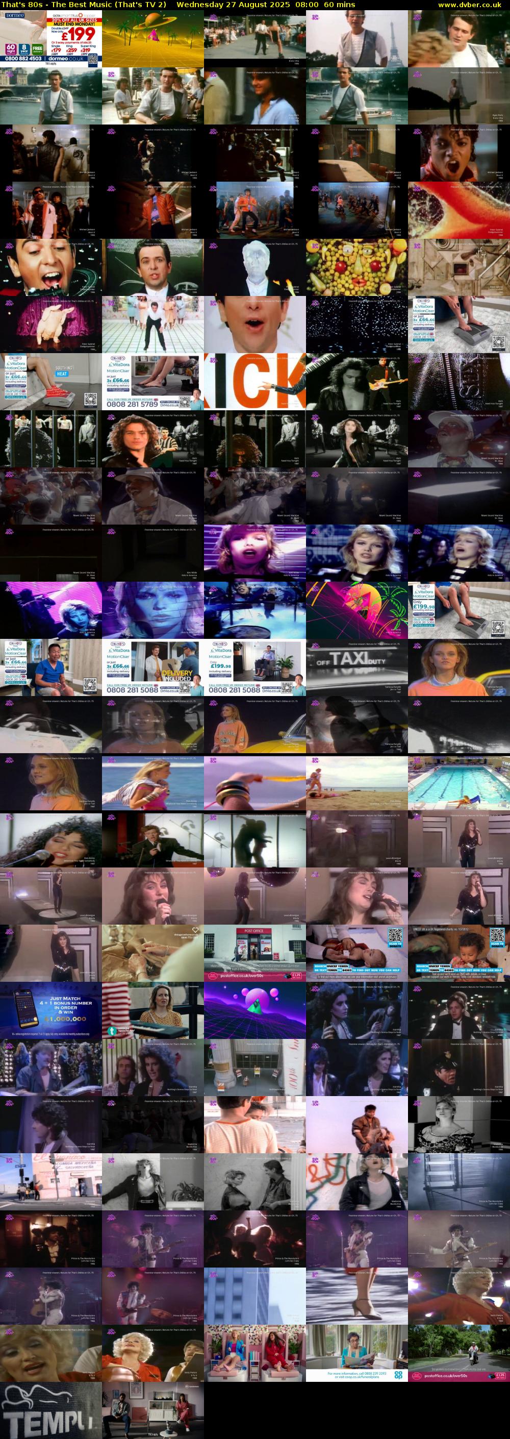 That's 80s - The Best Music (That's TV 2) Wednesday 27 August 2025 08:00 - 09:00