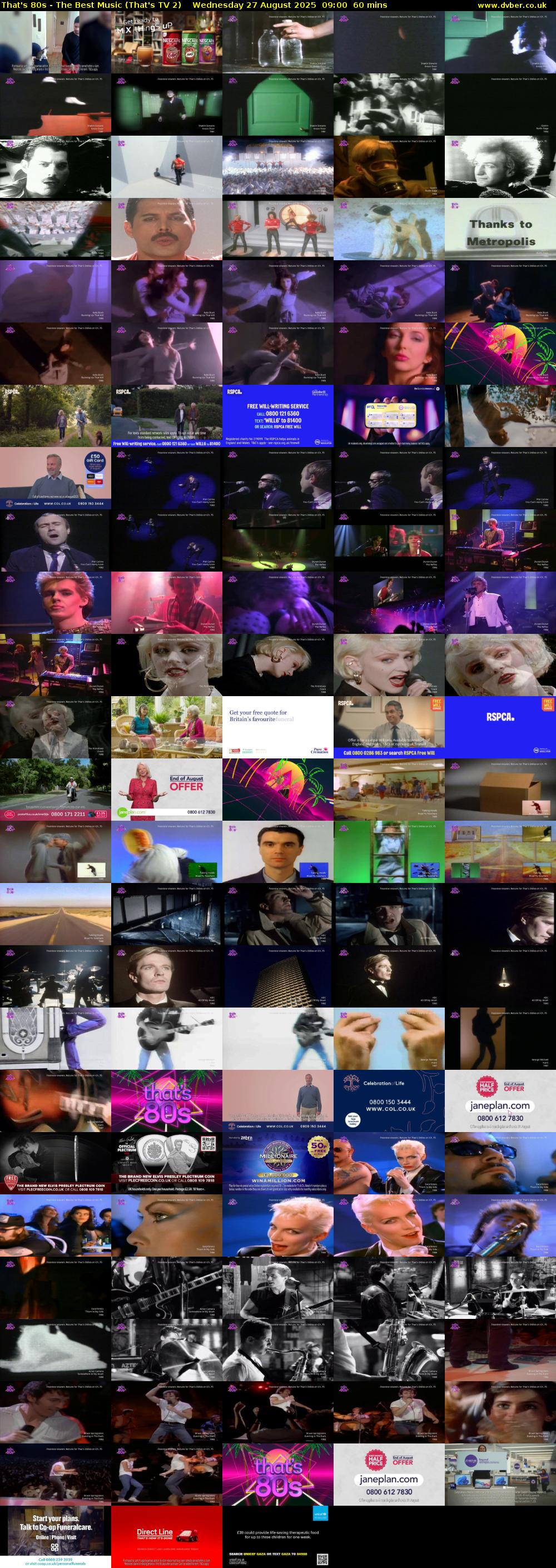 That's 80s - The Best Music (That's TV 2) Wednesday 27 August 2025 09:00 - 10:00