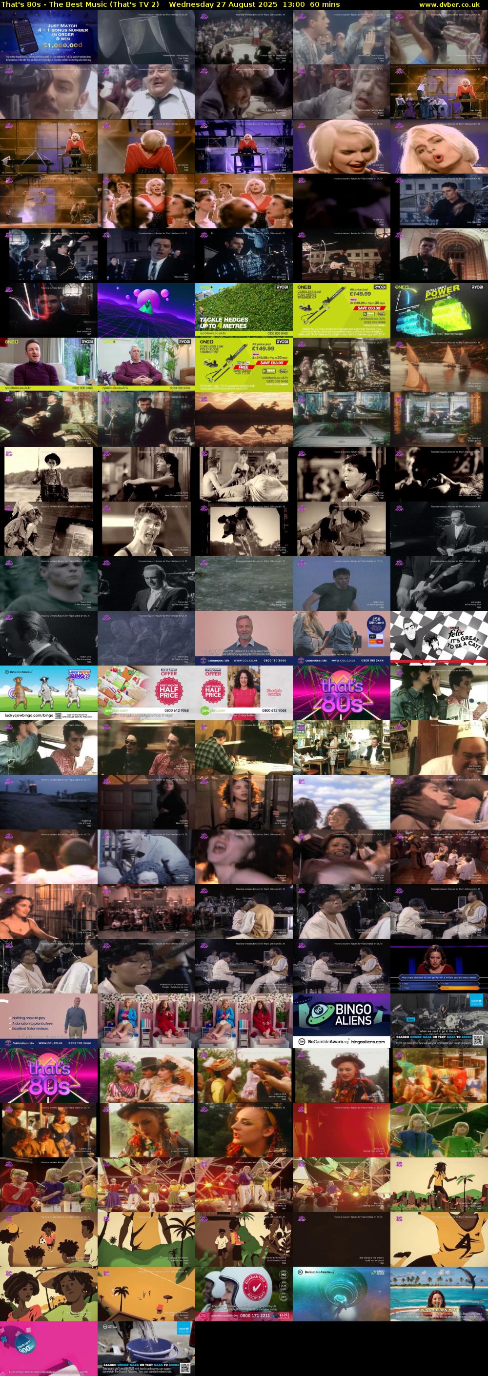 That's 80s - The Best Music (That's TV 2) Wednesday 27 August 2025 13:00 - 14:00