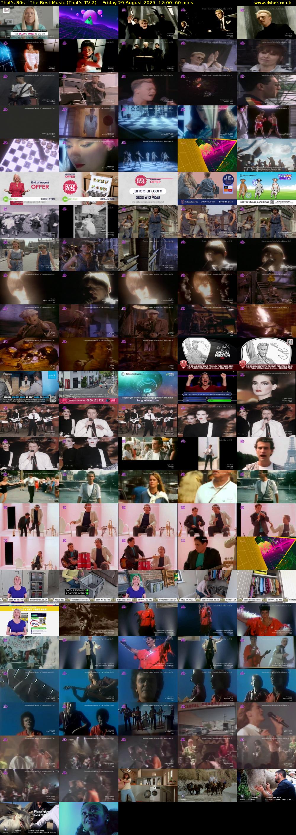 That's 80s - The Best Music (That's TV 2) Friday 29 August 2025 12:00 - 13:00