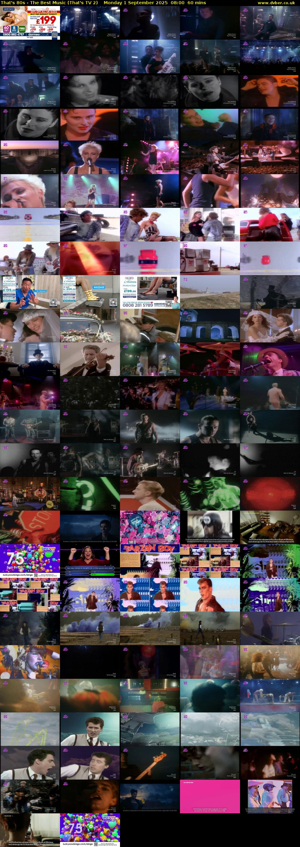 That's 80s - The Best Music (That's TV 2) Monday 1 September 2025 08:00 - 09:00