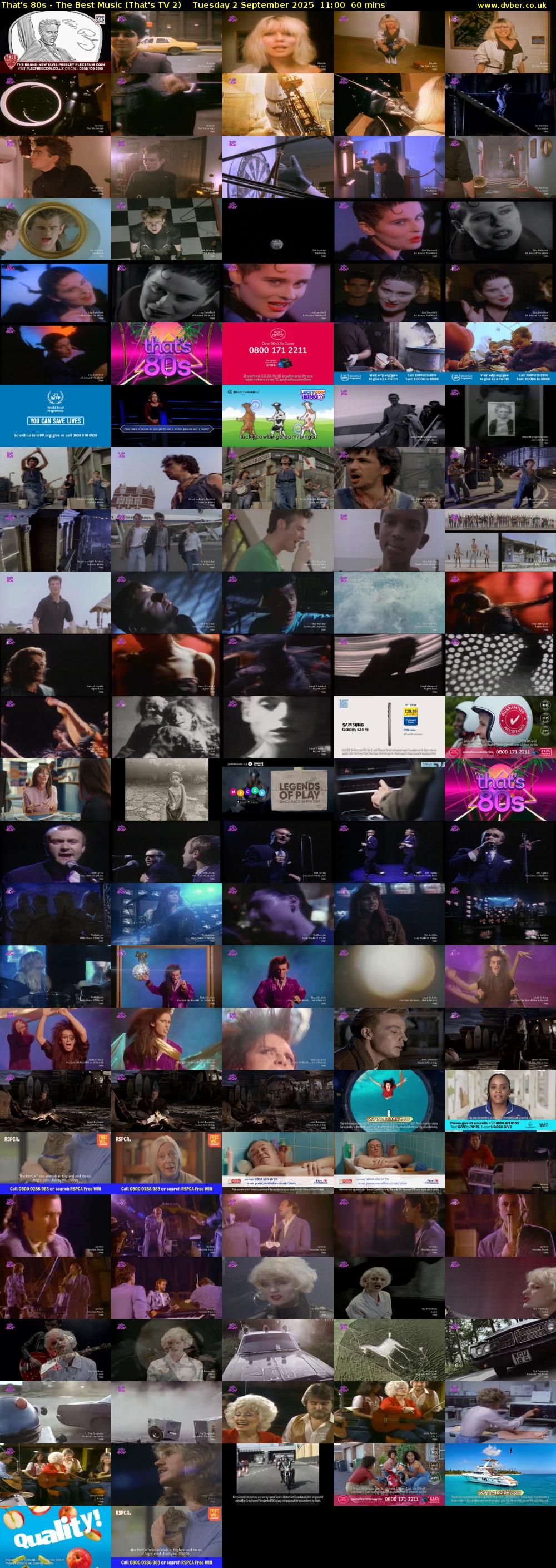 That's 80s - The Best Music (That's TV 2) Tuesday 2 September 2025 11:00 - 12:00